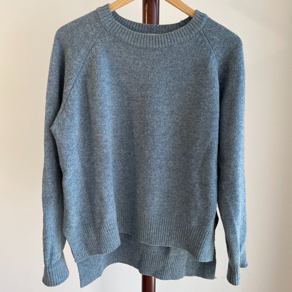 Olive Light Blue Knit Sweater